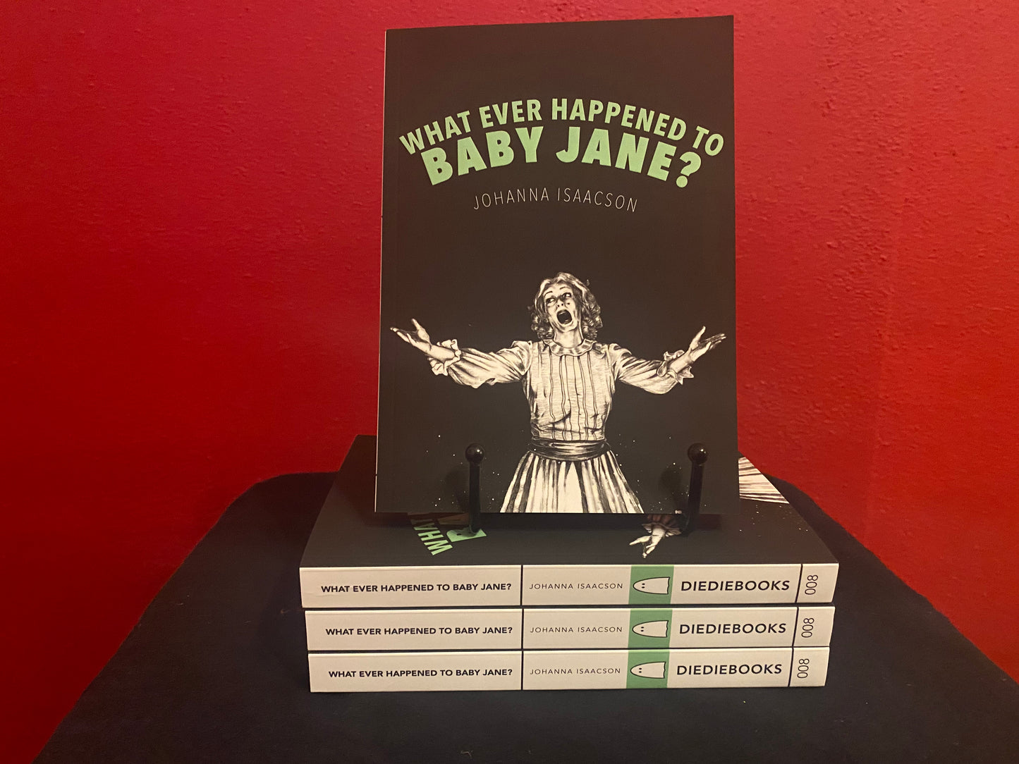 Stack of "What Ever Happened to Baby Jane" DieDieBooks by Johanna Isaacson