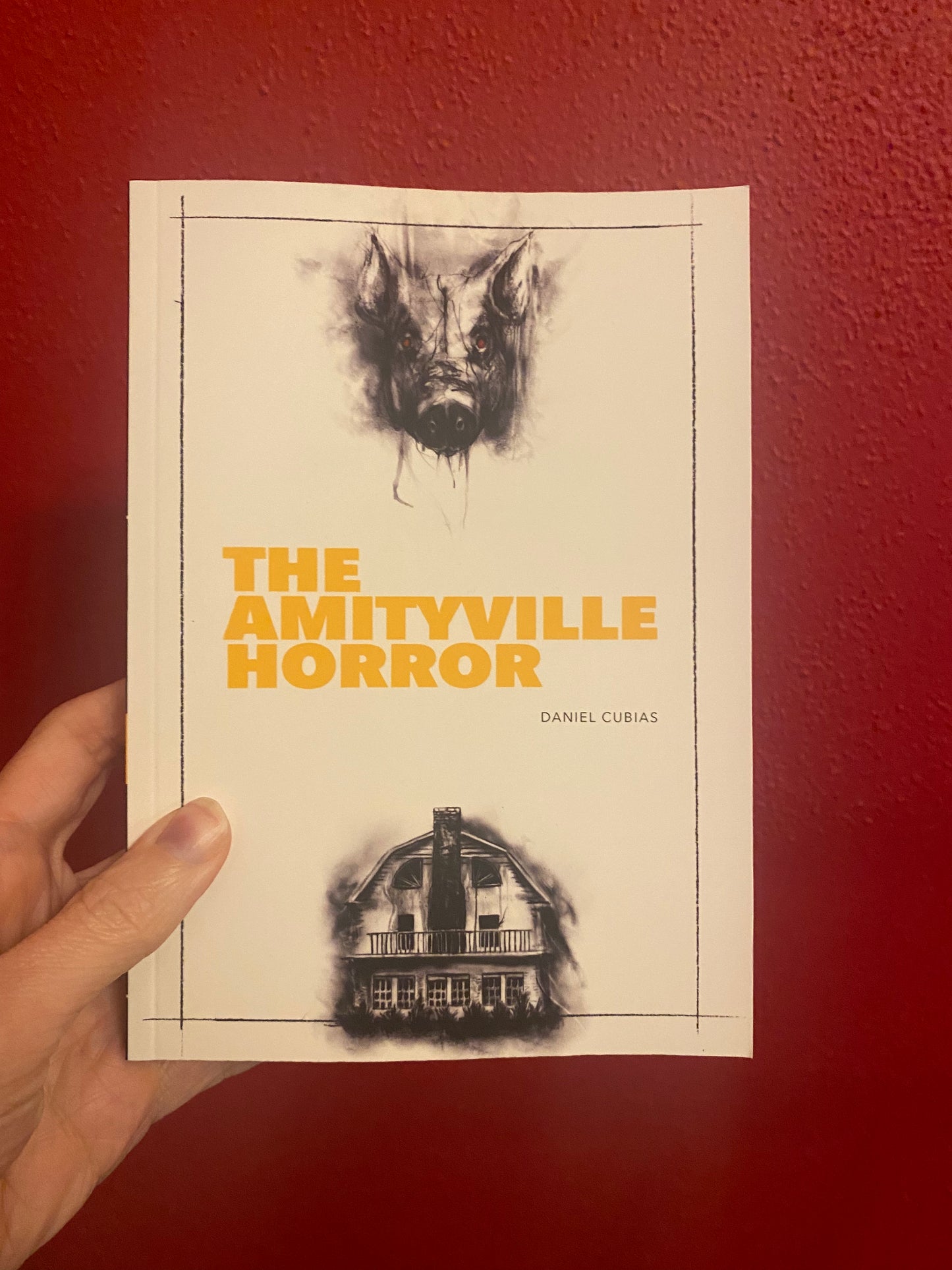 Front view of the book cover for The Amityville Horror by Daniel Cubias