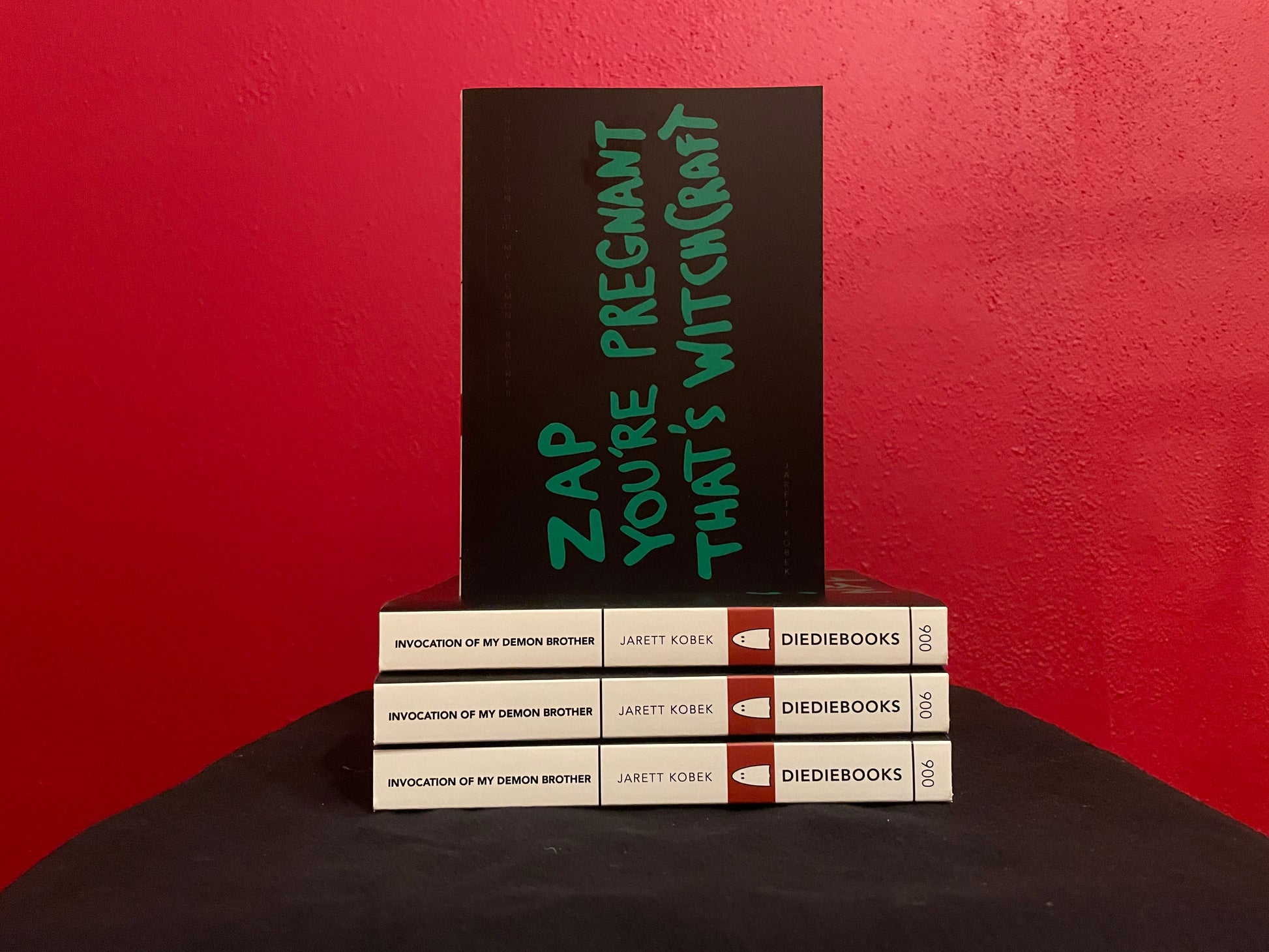 Stack of Invocation of My Demon Brother DieDieBooks by Jarett Kobek 